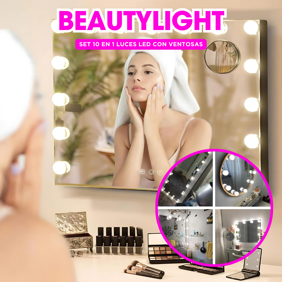 BEAUTYLIGHT | SET 10 EN 1 DE LUCES LED 💡🌹