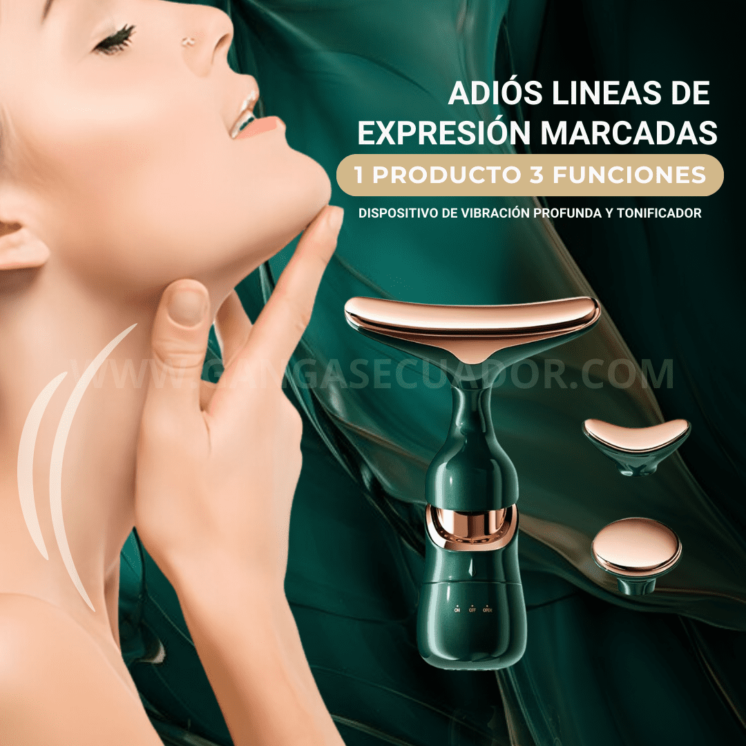 MASAJEADOR FACIAL 3 EN 1 | ADIOS A LAS LÍNEAS DE EXPRESIÓN