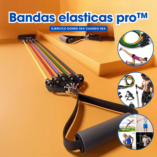 BANDAS ELASTICAS PRO+ BOLSA GRATIS | EJERCITATE EN CUALQUIER LUGAR