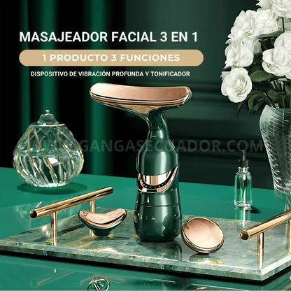 MASAJEADOR FACIAL 3 EN 1 | ADIOS A LAS LÍNEAS DE EXPRESIÓN