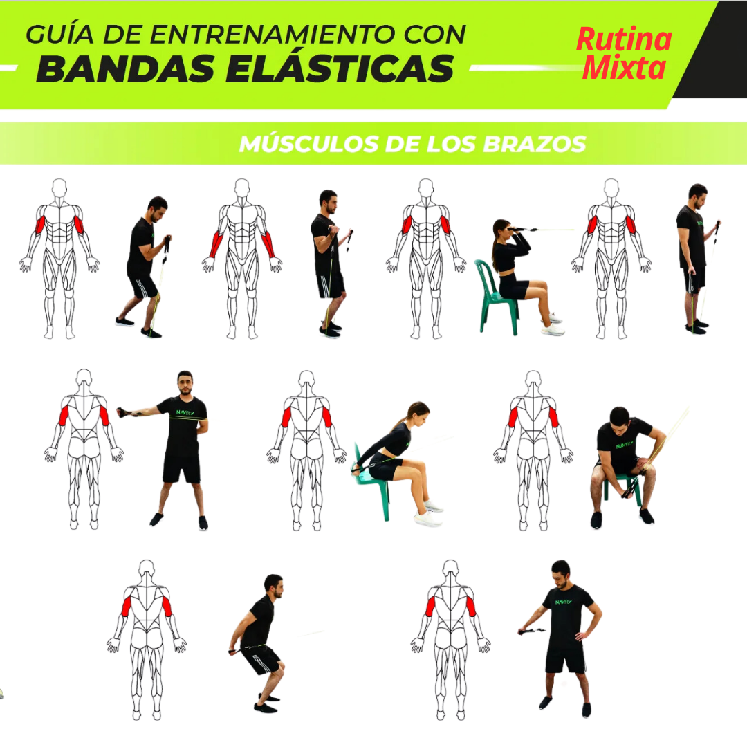 BANDAS ELASTICAS PRO+ BOLSA GRATIS | EJERCITATE EN CUALQUIER LUGAR