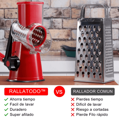 RALLATODO | RALLADOR MULTIFUNCION 3 EN 1 + LIBRO DE RECETAS GRATIS!