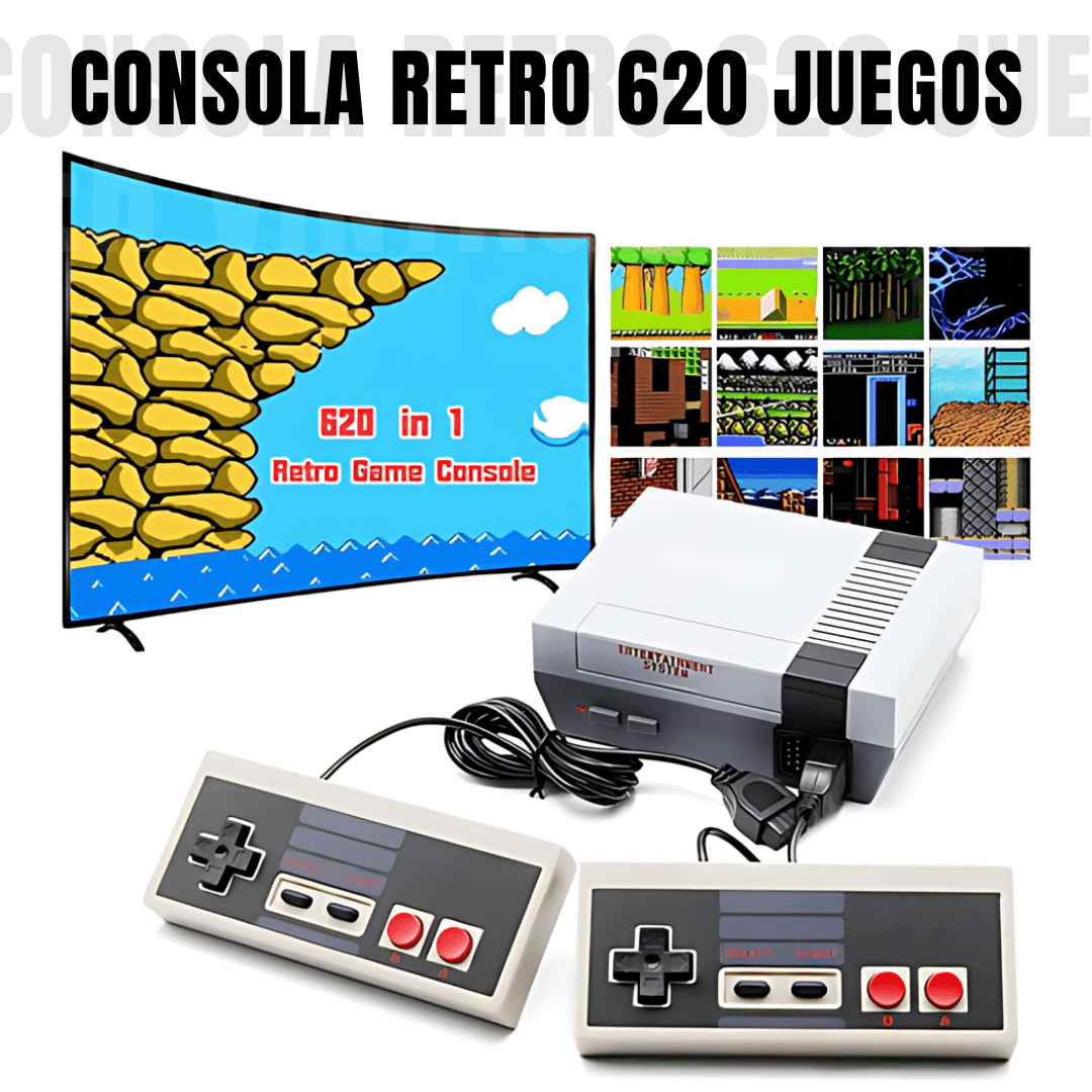 CONSOLA RETRO 620 JUEGOS EN UNA SOLA CONSOLA