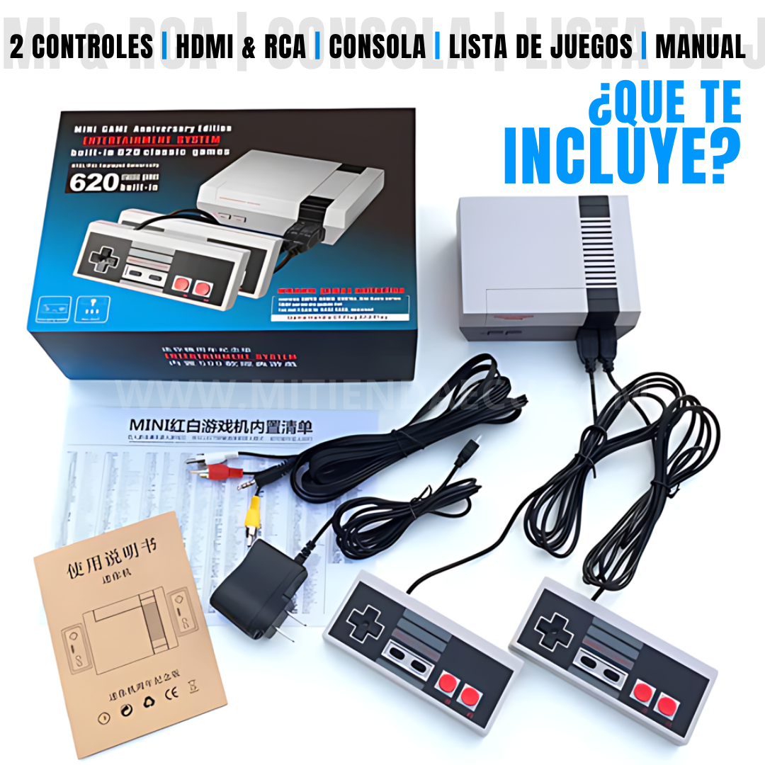 CONSOLA RETRO 620 JUEGOS EN UNA SOLA CONSOLA