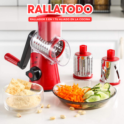 RALLATODO | RALLADOR MULTIFUNCION 3 EN 1 + LIBRO DE RECETAS GRATIS!